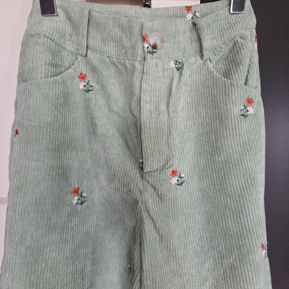 Cider Mint Green Corduroy Pants